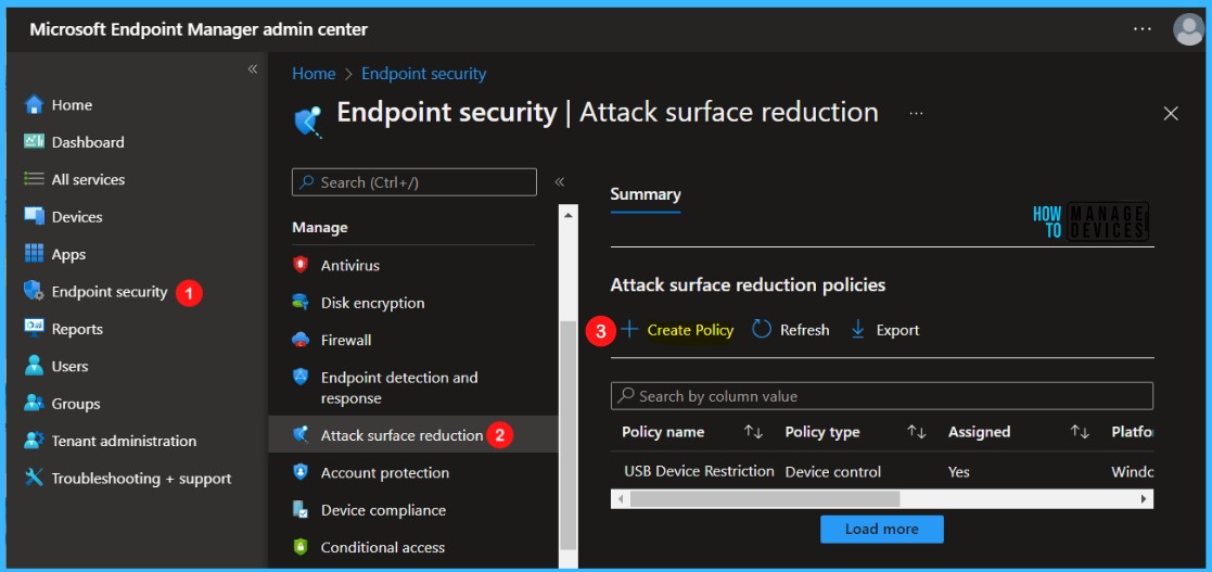 Configure Attack Surface Reduction ASR Rules in Intune Fig.1