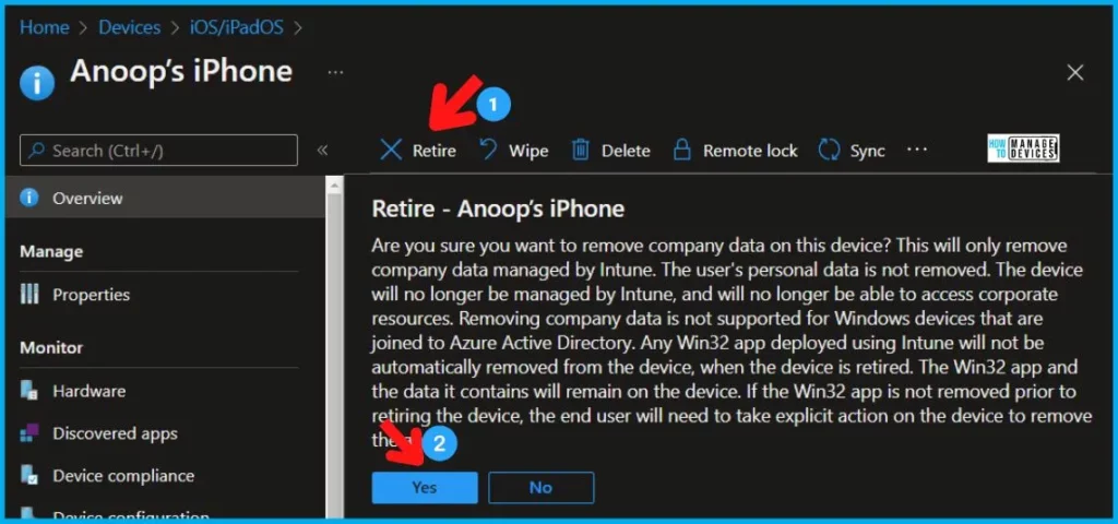 Perform Bulk Device Actions in Intune Remote Actions 1