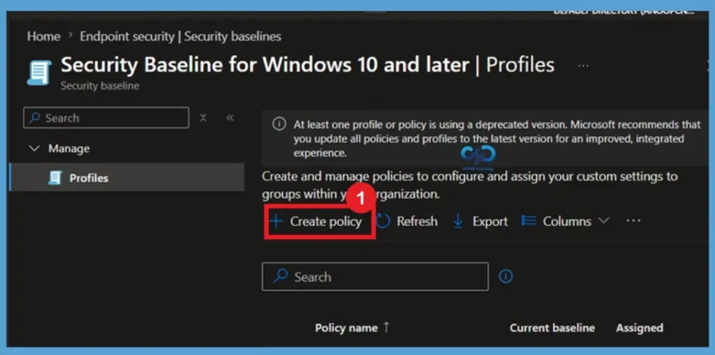 Create and Manage Windows Security Baselines in Microsoft Intune for Enhanced Endpoint Protection 4 Create and Manage Windows Security Baselines in Microsoft Intune for Enhanced Endpoint Protection -Fig.3