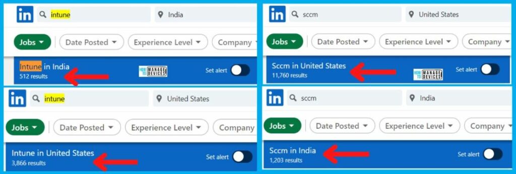 Intune Vs SCCM Job Openings and Interest 3