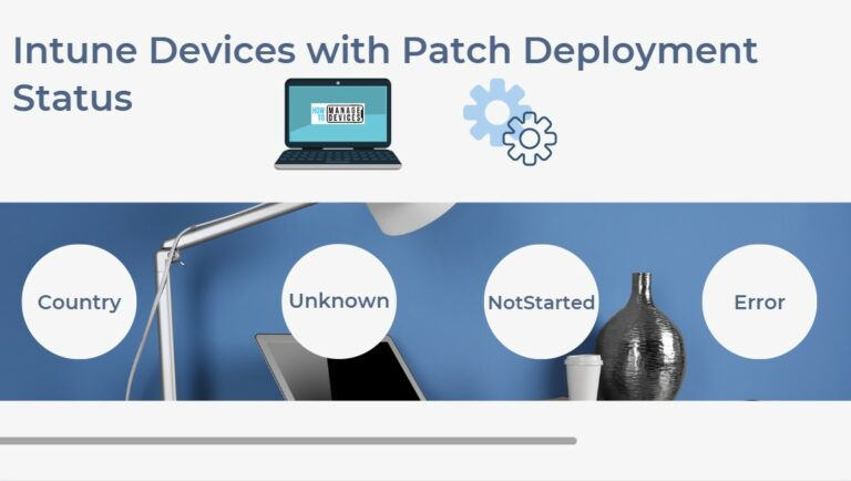 List of Intune Devices with Patch Deployment Status and Country Details using KQL Query Main