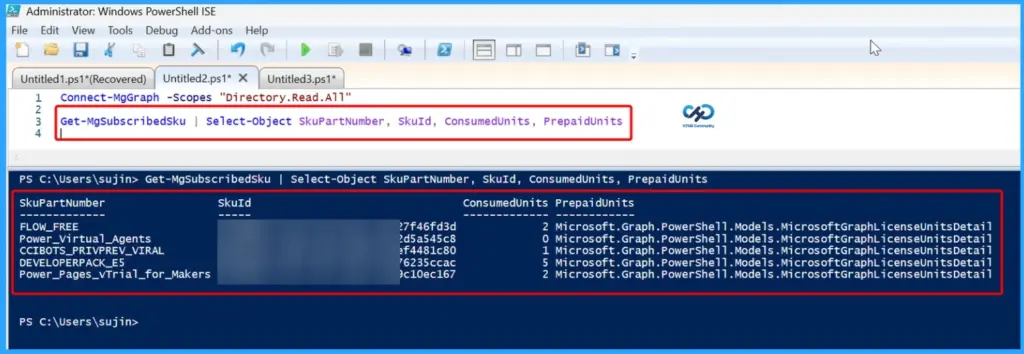 Check Microsoft Intune License Status using Intune Admin Center and PowerShell - Fig.4