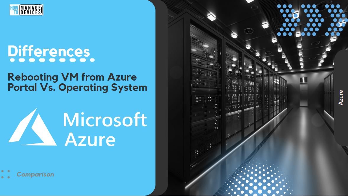 Reboot the VM from Azure Portal Vs Operating System Main