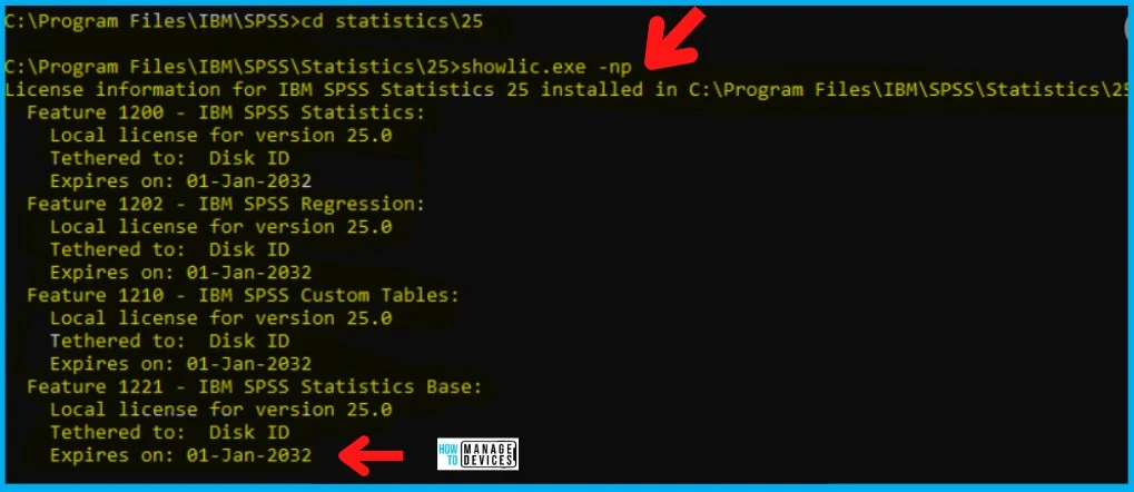 SCCM to Collect License Details Of IBM SPSS by using SHOWLIC.EXE 2