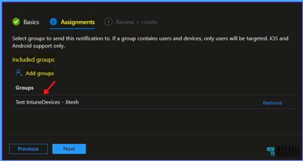 Assignments - Send Custom Notifications to Users Using Intune MEM Portal 3