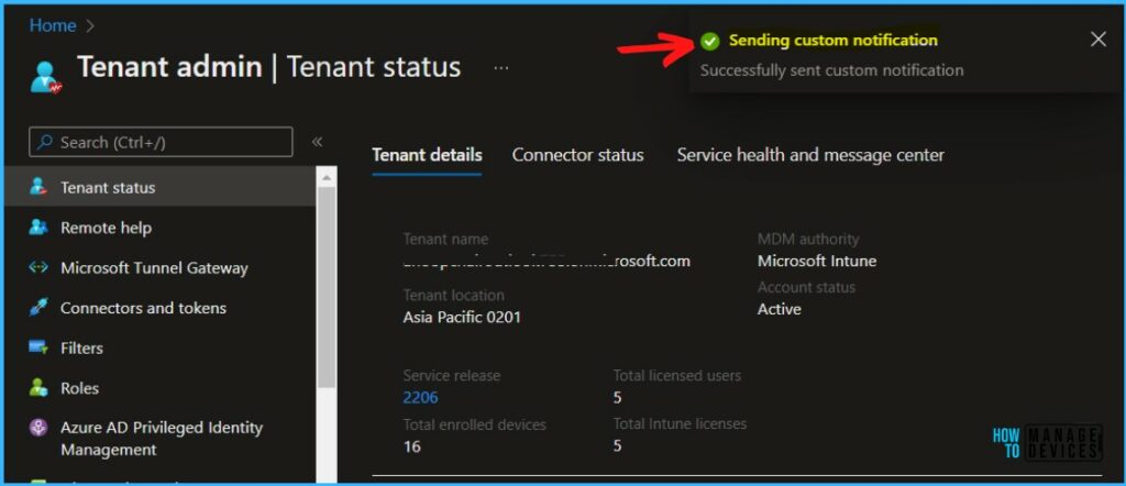 Send Custom Notifications to Users Using Intune MEM Portal 5