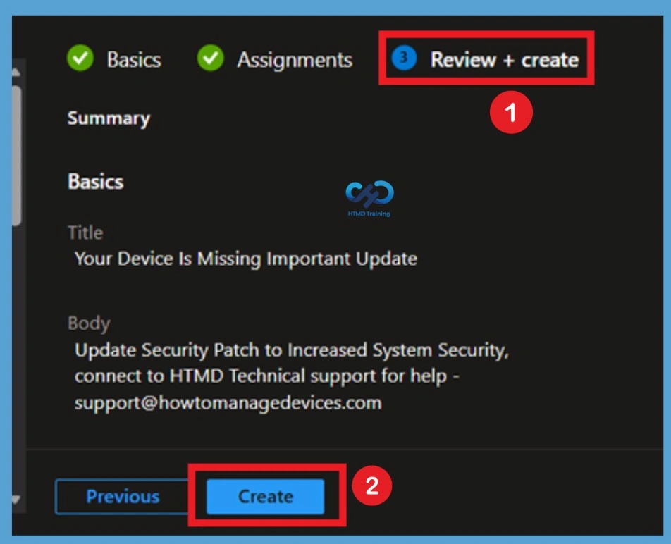 Send Custom Notifications to Android and iOS Devices to Improve User Communication using Intune -Fig.4