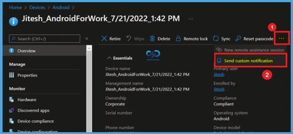 Send Custom Notifications to Android and iOS Devices to Improve User Communication using Intune -Fig.7