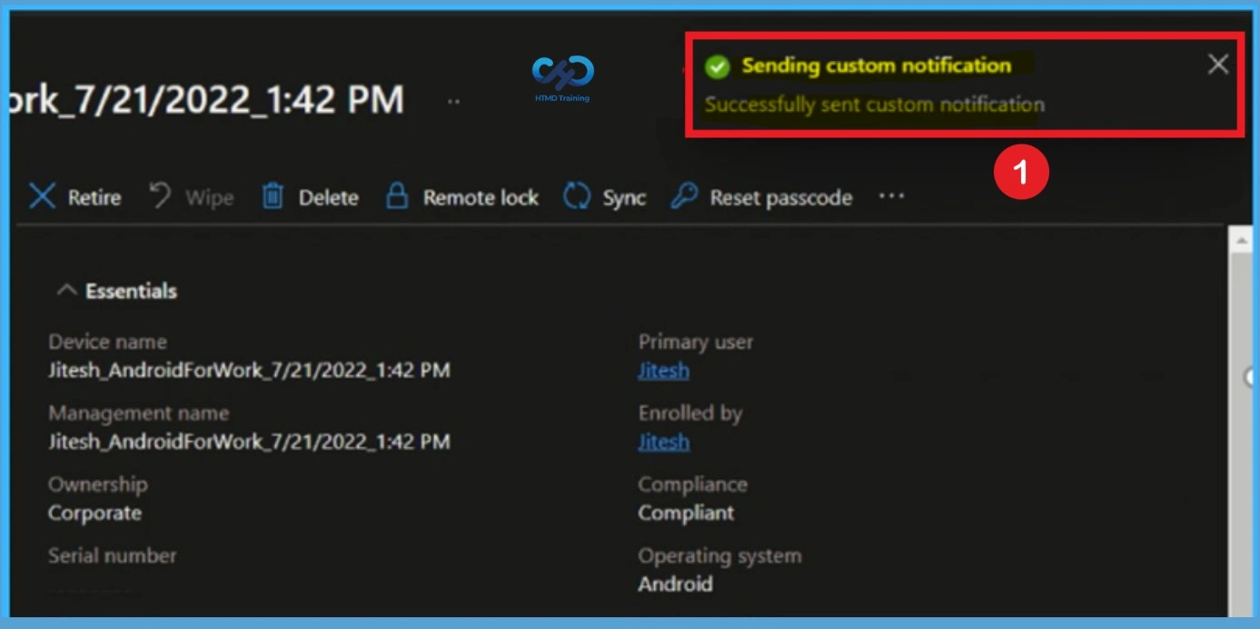 Send Custom Notifications to Android and iOS Devices to Improve User Communication using Intune -Fig.9