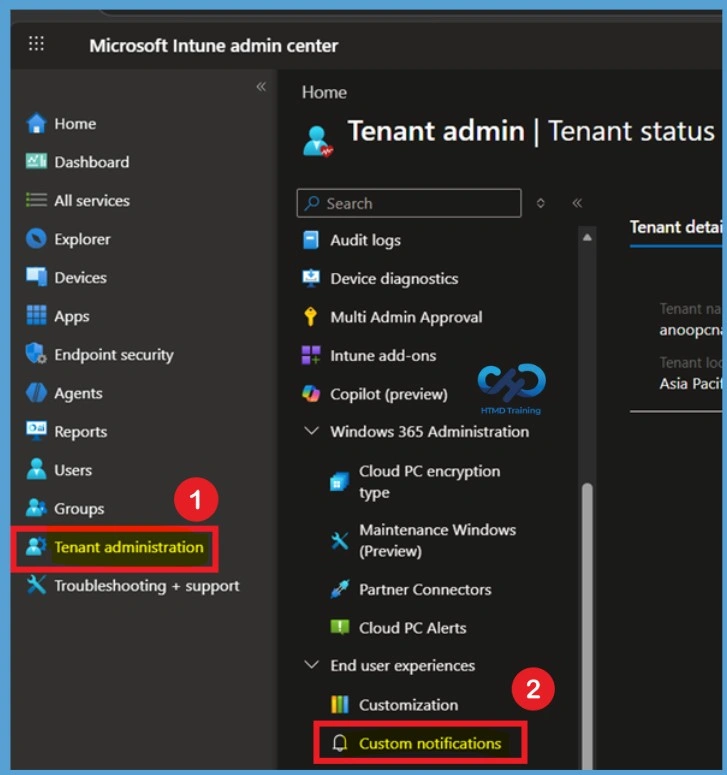 Send Custom Notifications to Android and iOS Devices to Improve User Communication using Intune -Fig.1