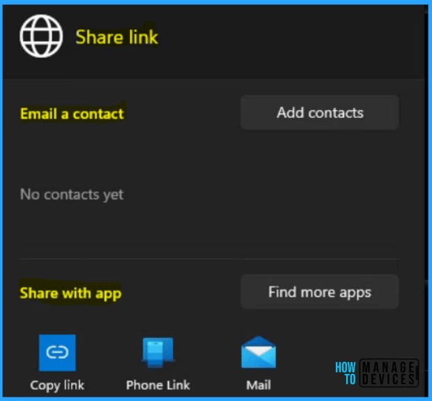 Share link - Share Application from Intune Company Portal 3 