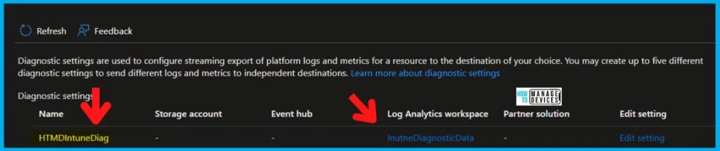 Sync Issue between Intune and Log Analytics Fixed 1