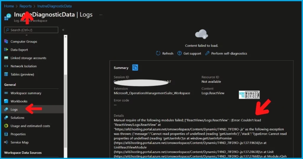 Sync Issue between Intune and Log Analytics Fixed 4