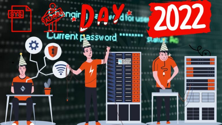 SysAdmin Day 2022 Appreciation Day for Administrators Main