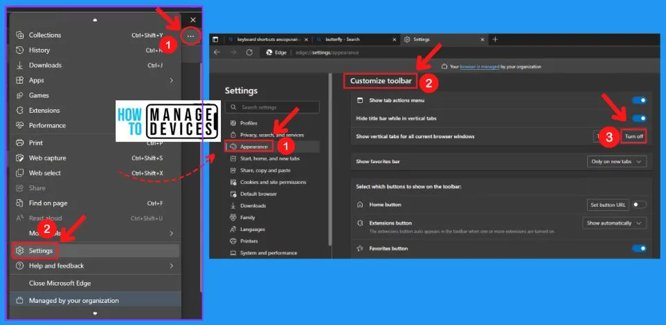 Microsoft Edge Tabs Detailed Review | 5 Easy ways to open a new tab in the Edge browser | Microsoft Edge settings 27