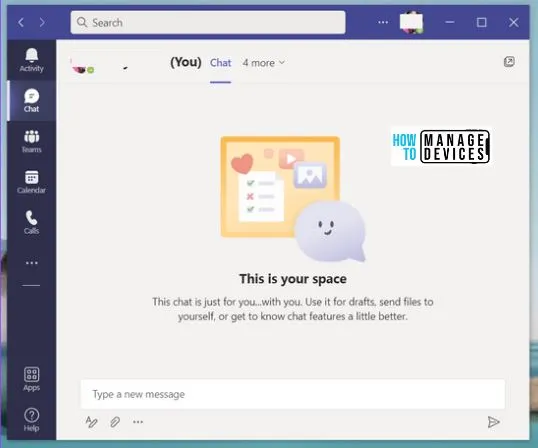 Microsoft Teams Self Chat Your Space Review | How to use Guide 1