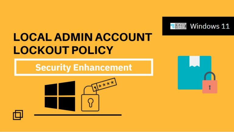 Windows 11 Group Policy to Allow Administrator Account Lockout Main