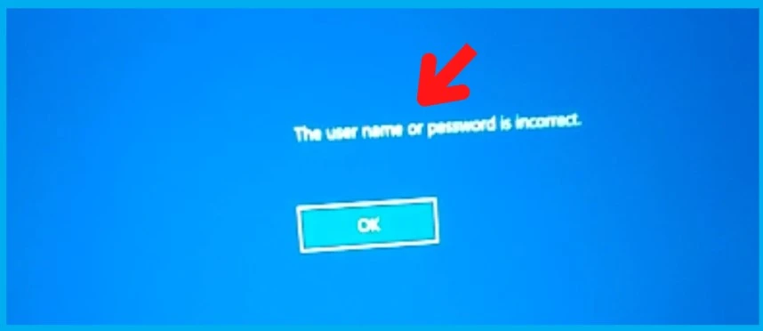 Windows Autopilot username or password is incorrect Error 1