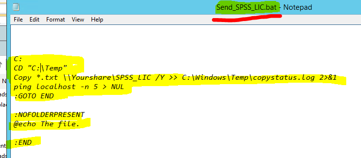 SCCM to Collect License Details Of IBM SPSS by using SHOWLIC.EXE 5