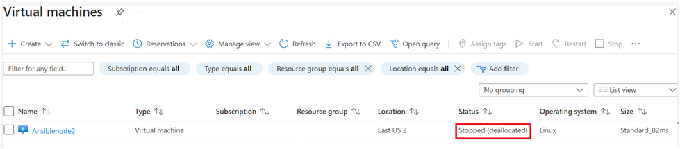 Reboot the VM from Azure Portal Vs Operating System 6