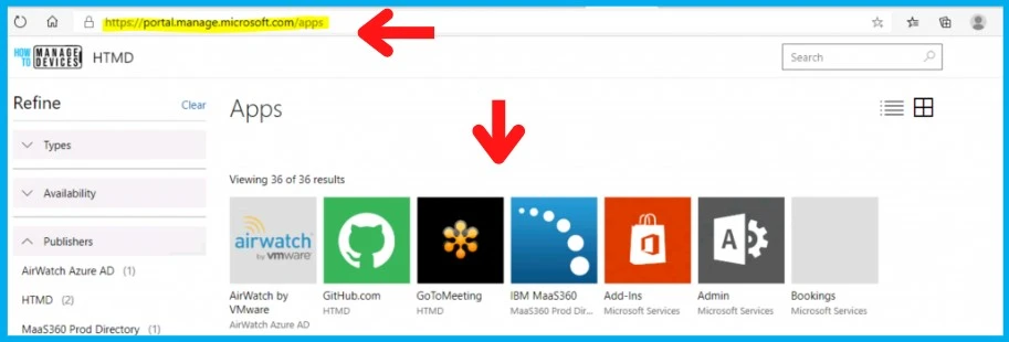 10 My Apps End User Portals from Intune Azure AD 10