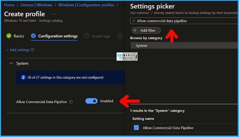 Allow commercial data pipeline Group Policy Setting is Going away 2