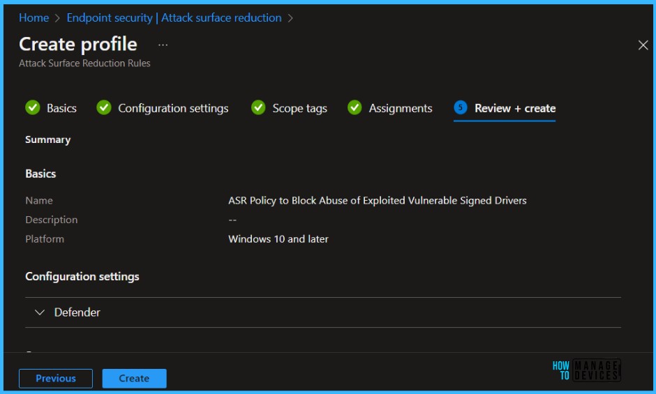 Review Policy - Block Vulnerable Signed Drivers Using Intune ASR Rules 6