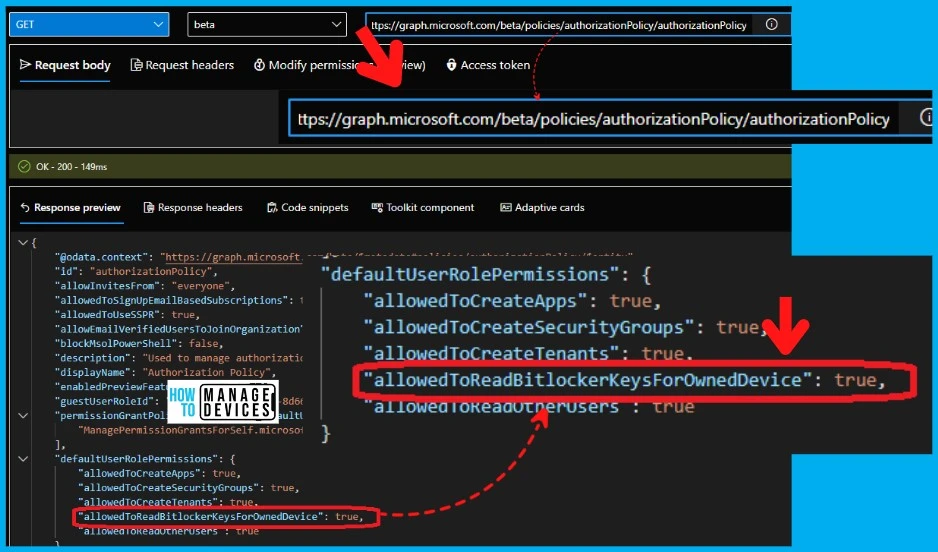 Block Hide BitLocker Recovery Key from Users using MS Graph and PowerShell 3