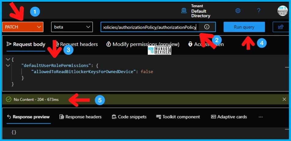 Block Hide BitLocker Recovery Key from Users using MS Graph and PowerShell 4