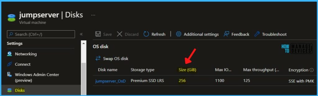 Updated Disk Size - Resize Azure VM Disk Storage without Downtime 8