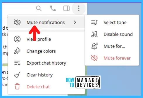 Telegram for Windows 11 - Mute Notification -fig.19