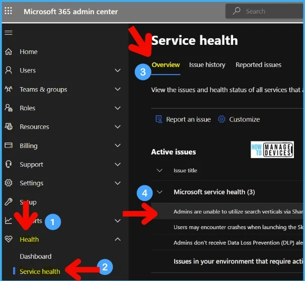 Get Email Alerts for Intune Incidents Microsoft 365 Services Advisory Status Change 4