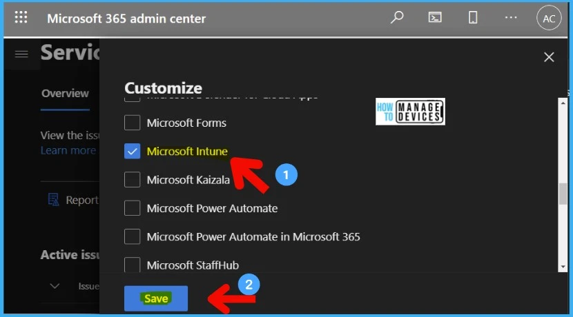 Get Email Alerts for Intune Incidents Microsoft 365 Services Advisory Status Change 8