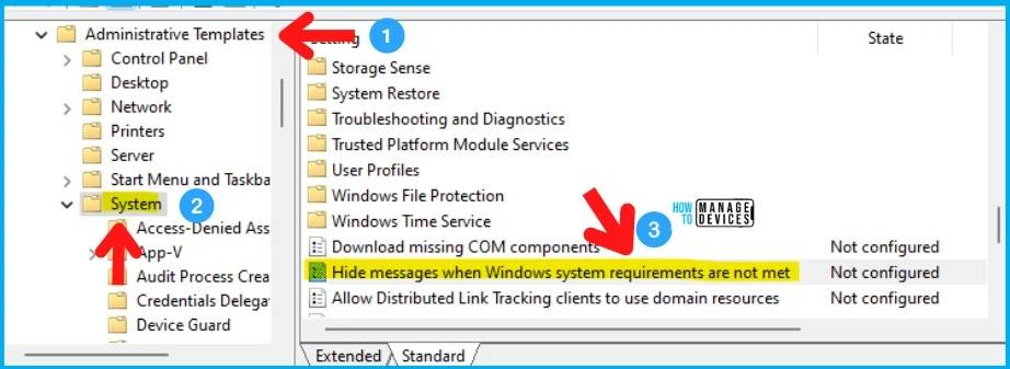 Group Policy to Hide Windows 11 System Requirements not met Watermark 3