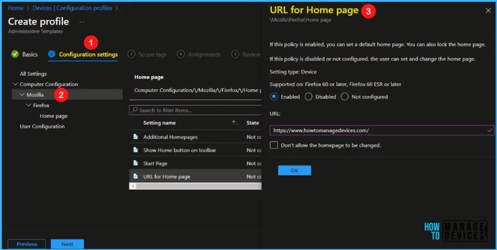 Firefox Home Page - Import Custom ADMX Administrative Templates in Intune MEM Portal 9