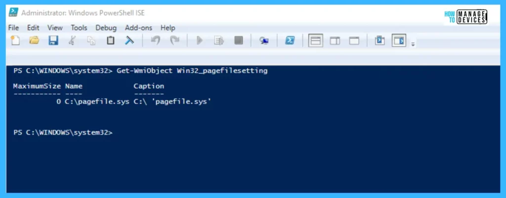 Increase Virtual Memory - PowerShell Window