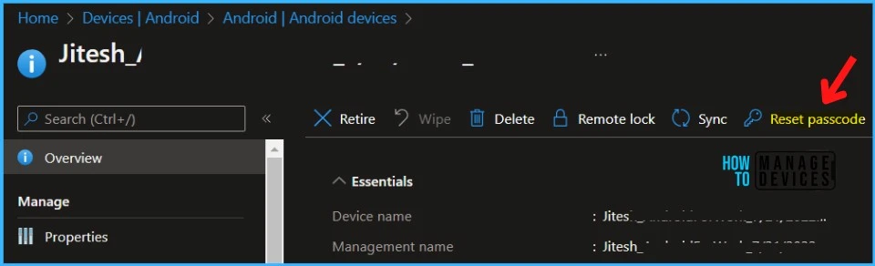 Reset Passcode - Intune Service Release 2208 August Update New Features | MEM 5