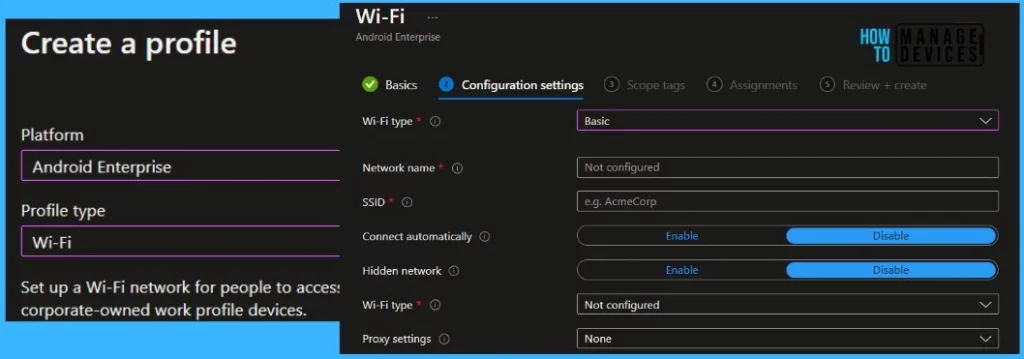 Wi-Fi Policy - Intune Service Release 2208 August Update New Features | MEM 4