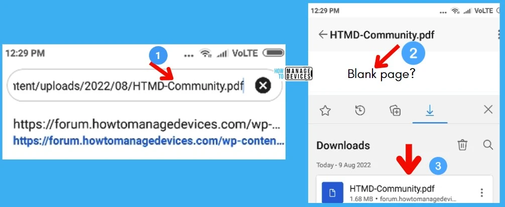 Open PDF files with Microsoft Edge Browser on Android Device with Built-in PDF Viewer 5