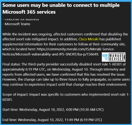 Outlook Teams OneDrive Outage Windows IIS DOS Attempt because of TLS 1.2 Changes 4