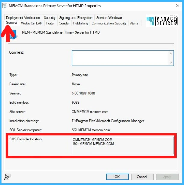 How to Install Additional SMS Provider Role SCCM Verify in Properties