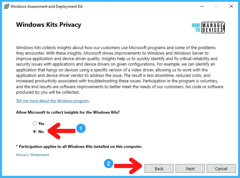 Install Additional SMS Provider Role SCCM - ADK Install Windows Kit