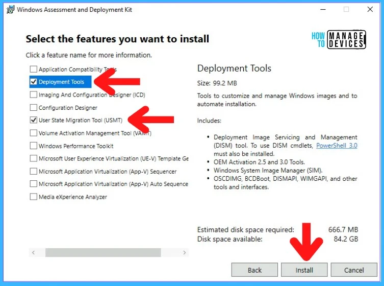 Install Additional SMS Provider Role SCCM - ADK Install Select Feature