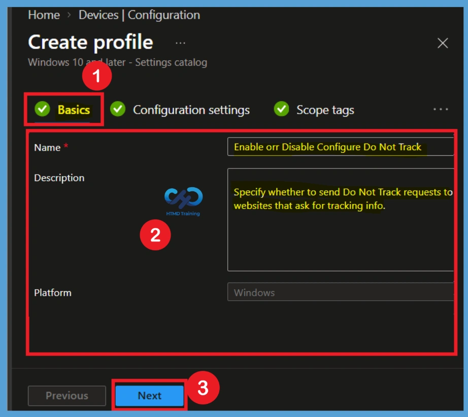 Configure Do Not Track Requests in Microsoft Edge to Improve Browsing Privacy using Intune 4 Configure Do Not Track Requests in Microsoft Edge to Improve Browsing Privacy using Intune -Fig.3