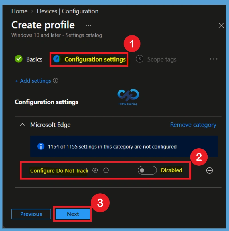 Configure Do Not Track Requests in Microsoft Edge to Improve Browsing Privacy using Intune 6 Configure Do Not Track Requests in Microsoft Edge to Improve Browsing Privacy using Intune -Fig.5