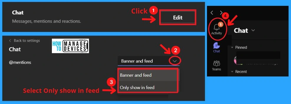 Manage Microsoft Teams Notifications Settings | Activity Feeds 20