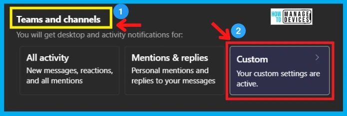 Manage Microsoft Teams Notifications Settings | Activity Feeds 13