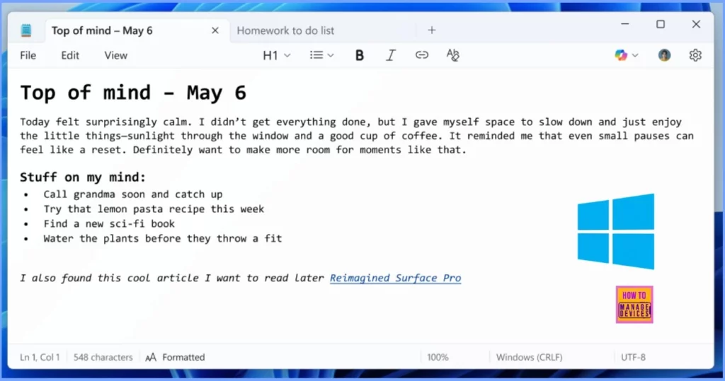 Latest Features of Notepad in Windows 11 24 Features of Notepad in Windows 11 Emoji