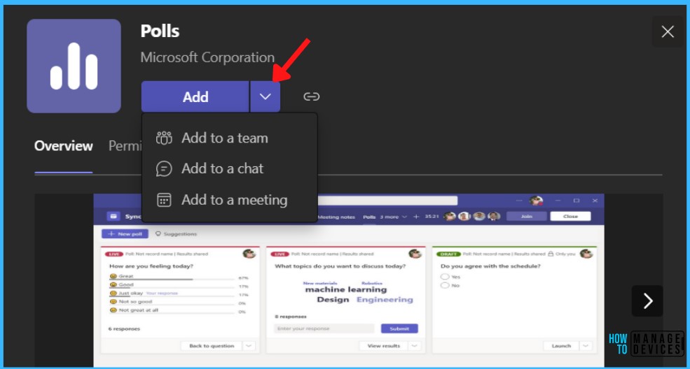 Polls - Top Features In Microsoft Teams July Update 4