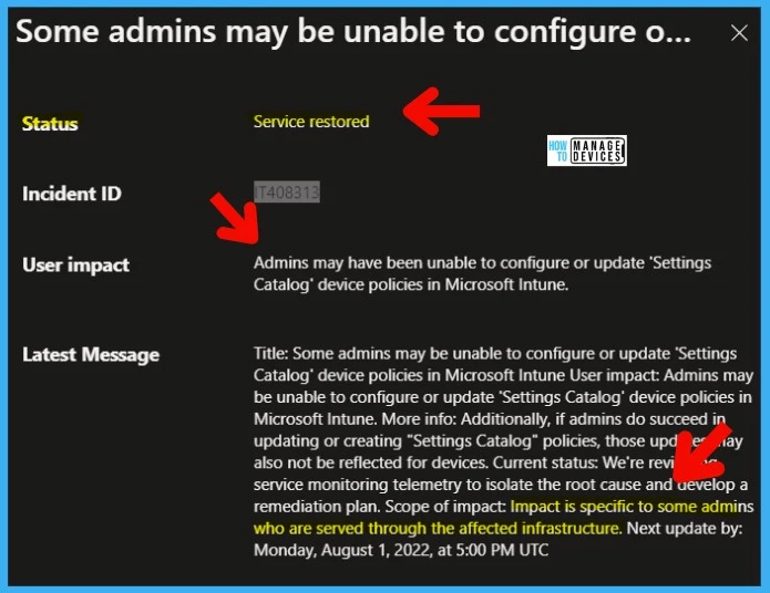 Unable to configure or update Settings Catalog Device Policies in Intune 3